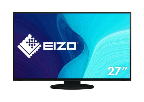 EIZO FlexScan EV2795-BK - Con FlexStand - monitor a LED - 27" - 2560 x 1440 - IPS - 350 cd/m² - 1000:1 - 5 ms - HDMI, DisplayPort, USB-C - altoparlanti - nero